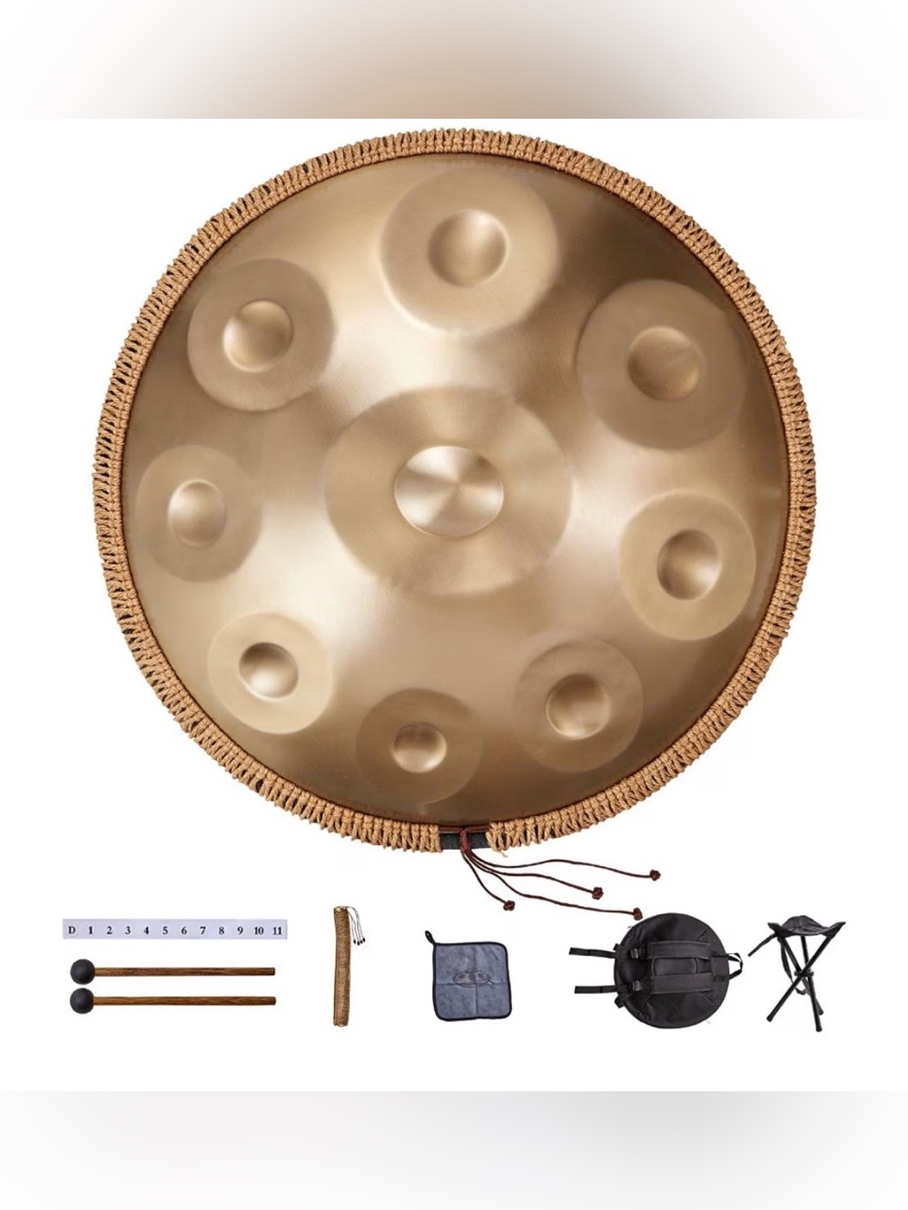New Large Steel Hand pan Drum Set